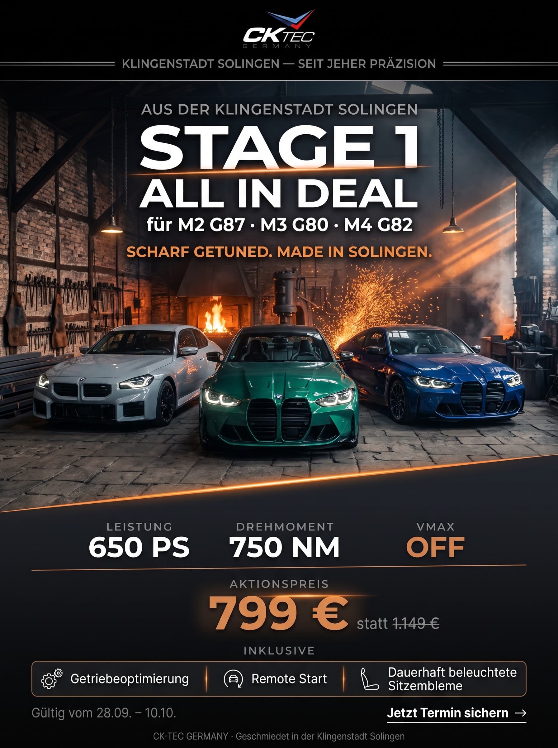 STAGE 1. ALL IN DEAL! Für M2 G87 / M3 G80 / M4 G82